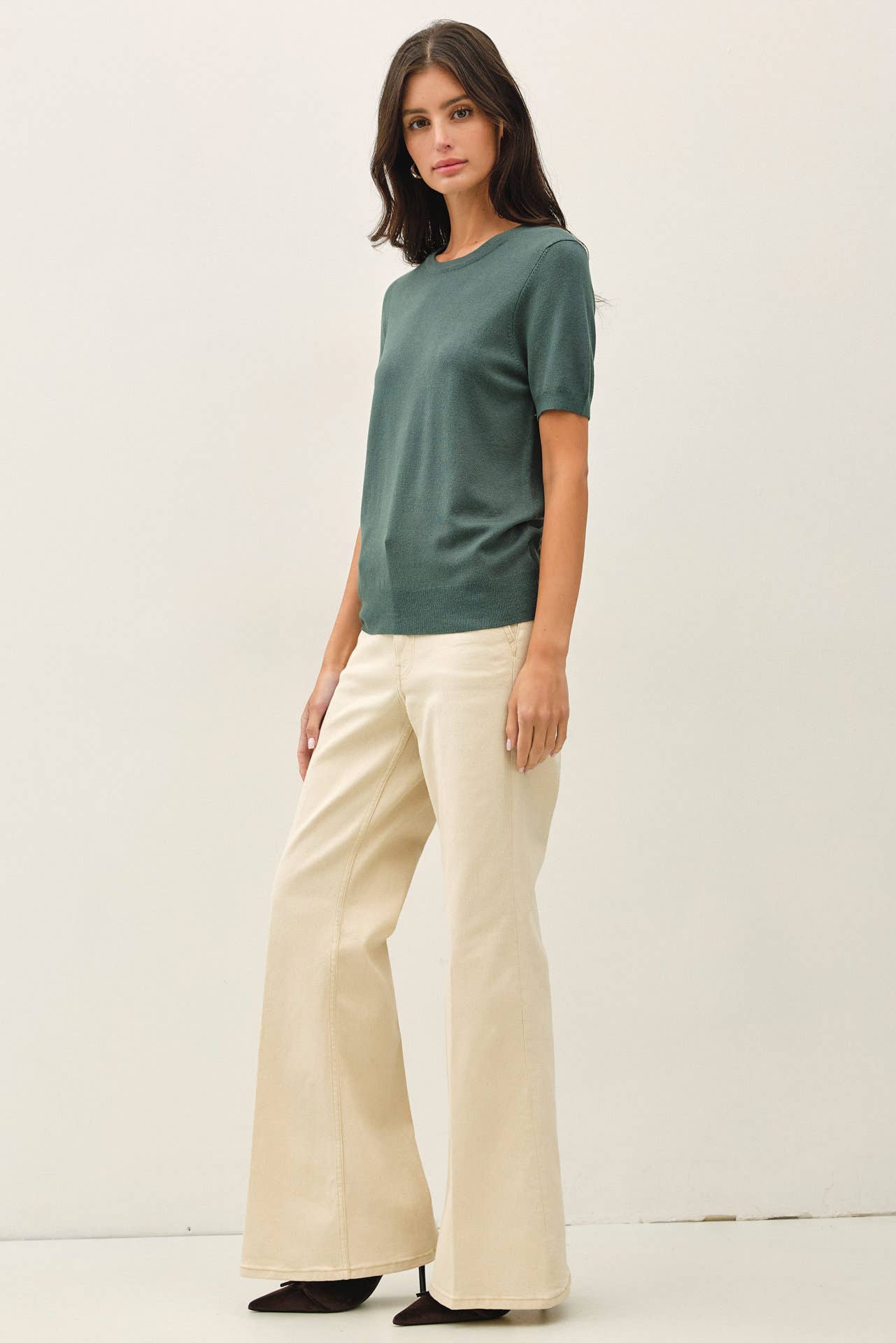 Emily Short Sleeve Sweater Tee