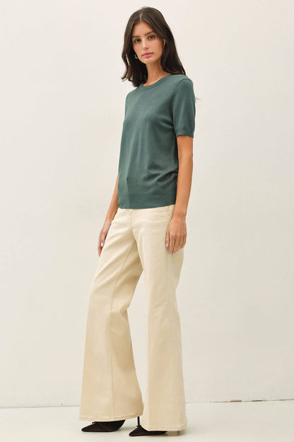 Emily Short Sleeve Sweater Tee