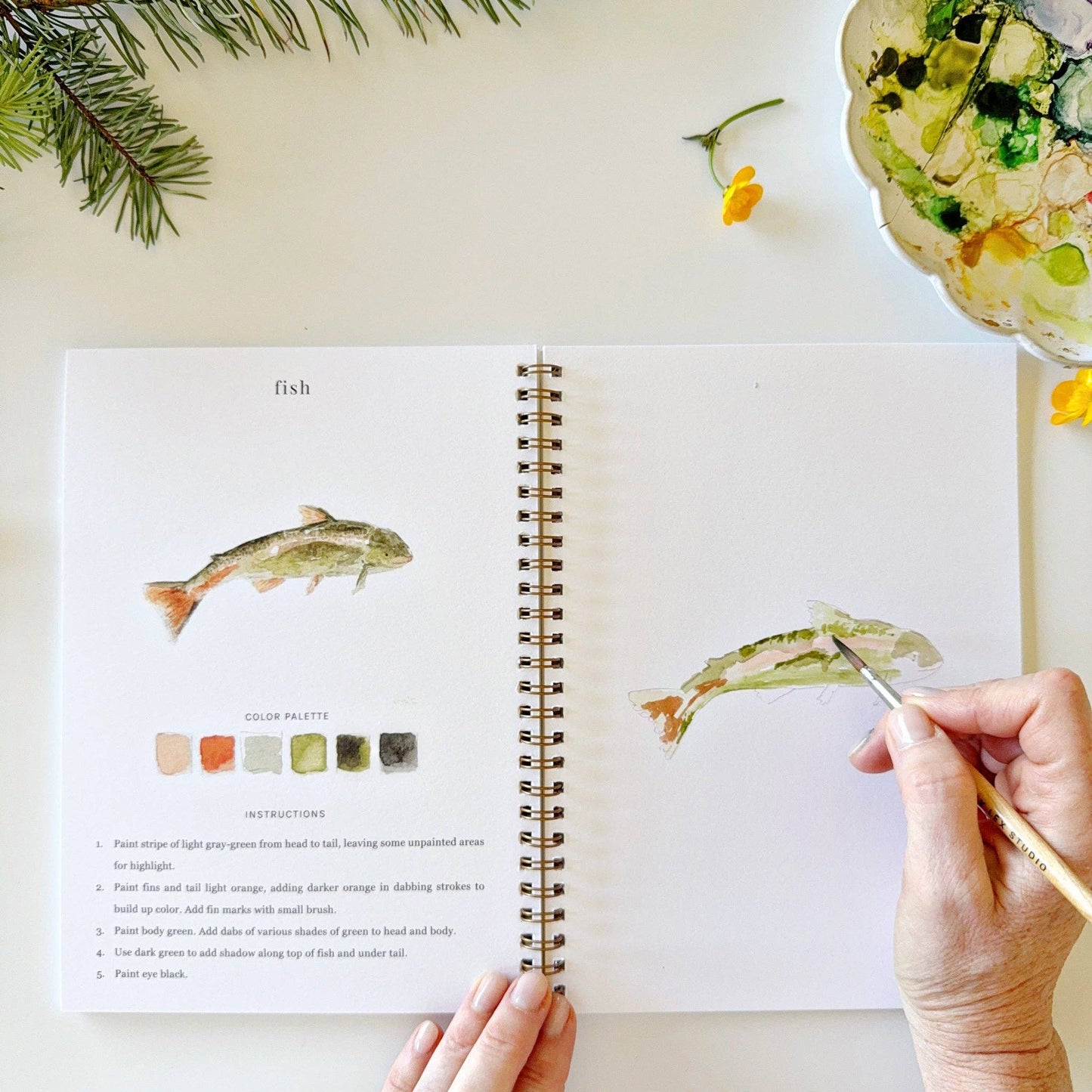Camping - Watercolour Workbook