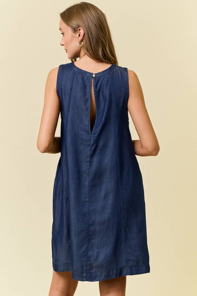 Andrea Scoop Neck Mini Dress