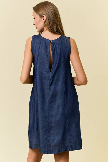 Andrea Scoop Neck Mini Dress