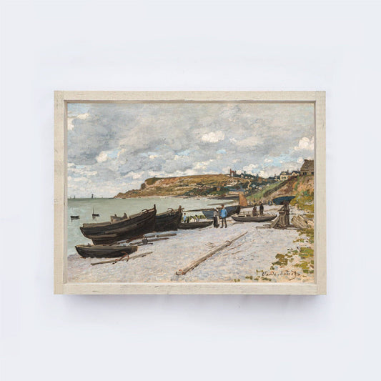 Boats On The Seaside Framed Print