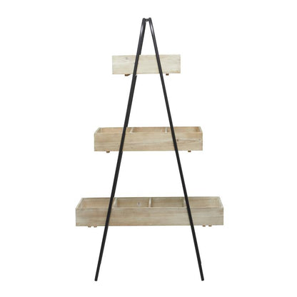 Three Tiered Wood Plant Stand