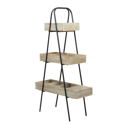 Three Tiered Wood Plant Stand