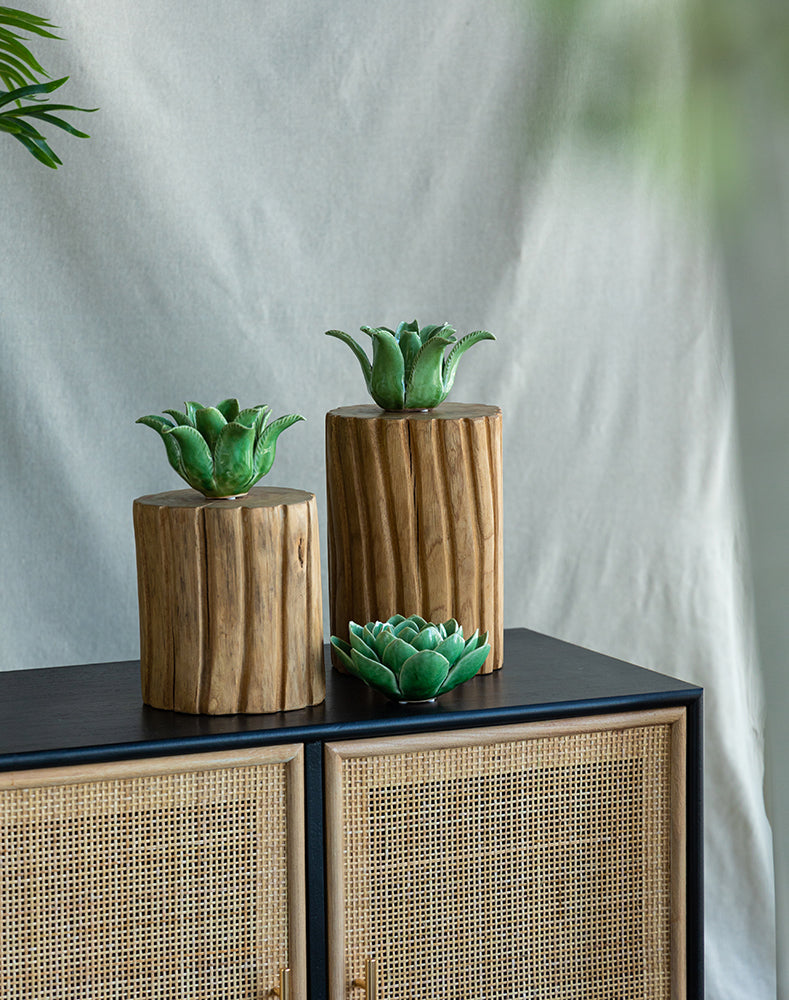 Decorative Teak Stump Risers