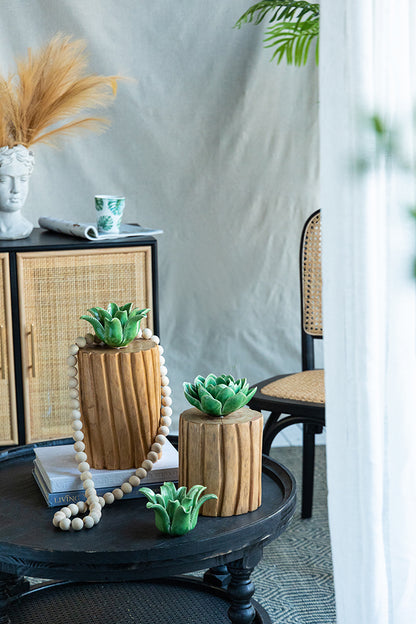 Decorative Teak Stump Risers