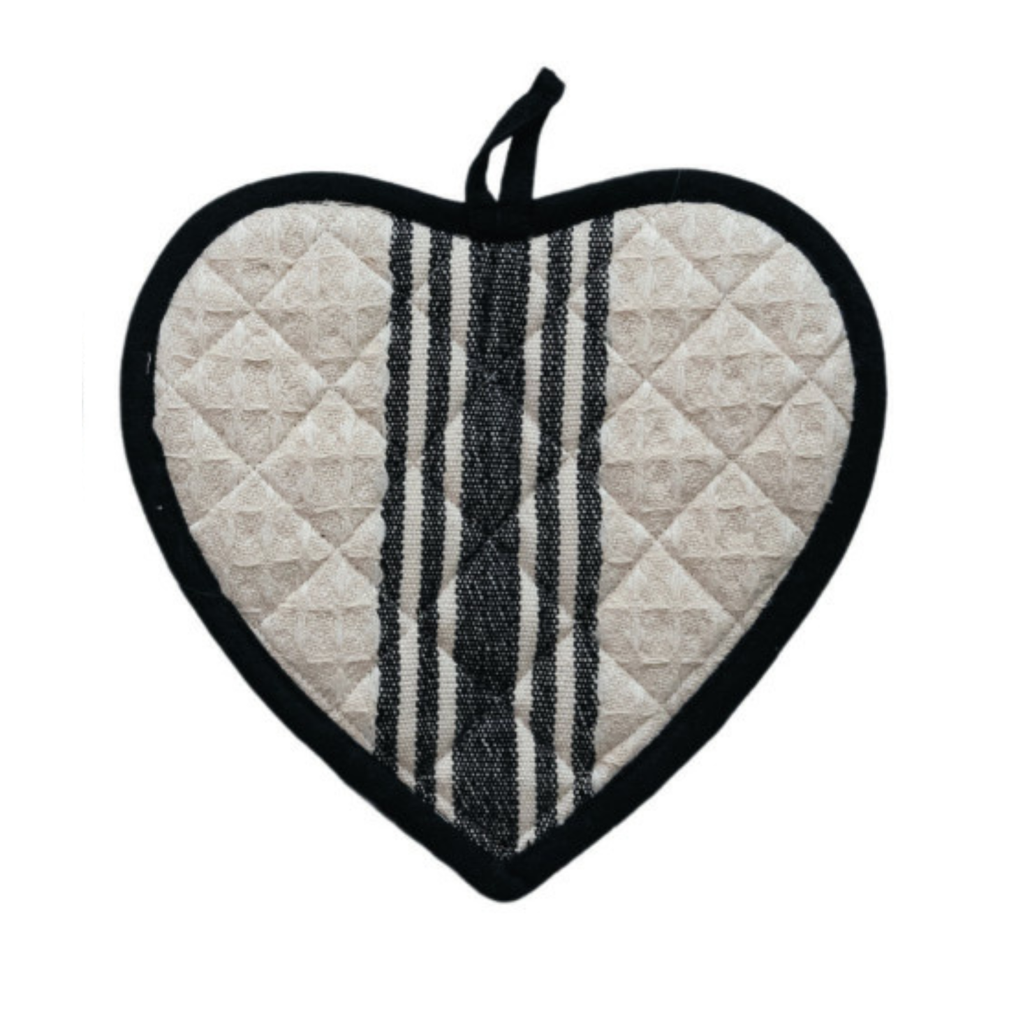 Quilted Heart Shaped Pot Holder