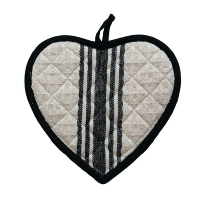 Quilted Heart Shaped Pot Holder