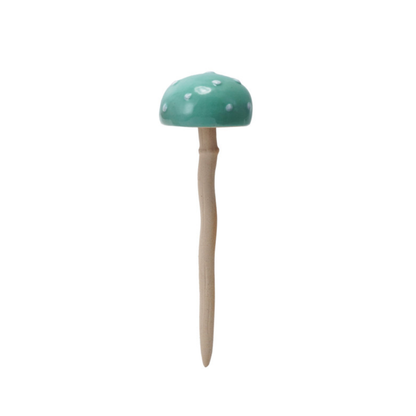 Stoneware Mushroom Plant Stakes
