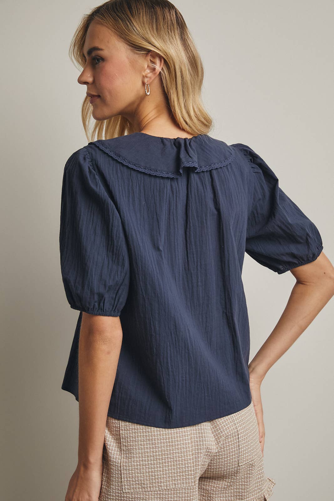 Emma Ruffled Cotton Blouse