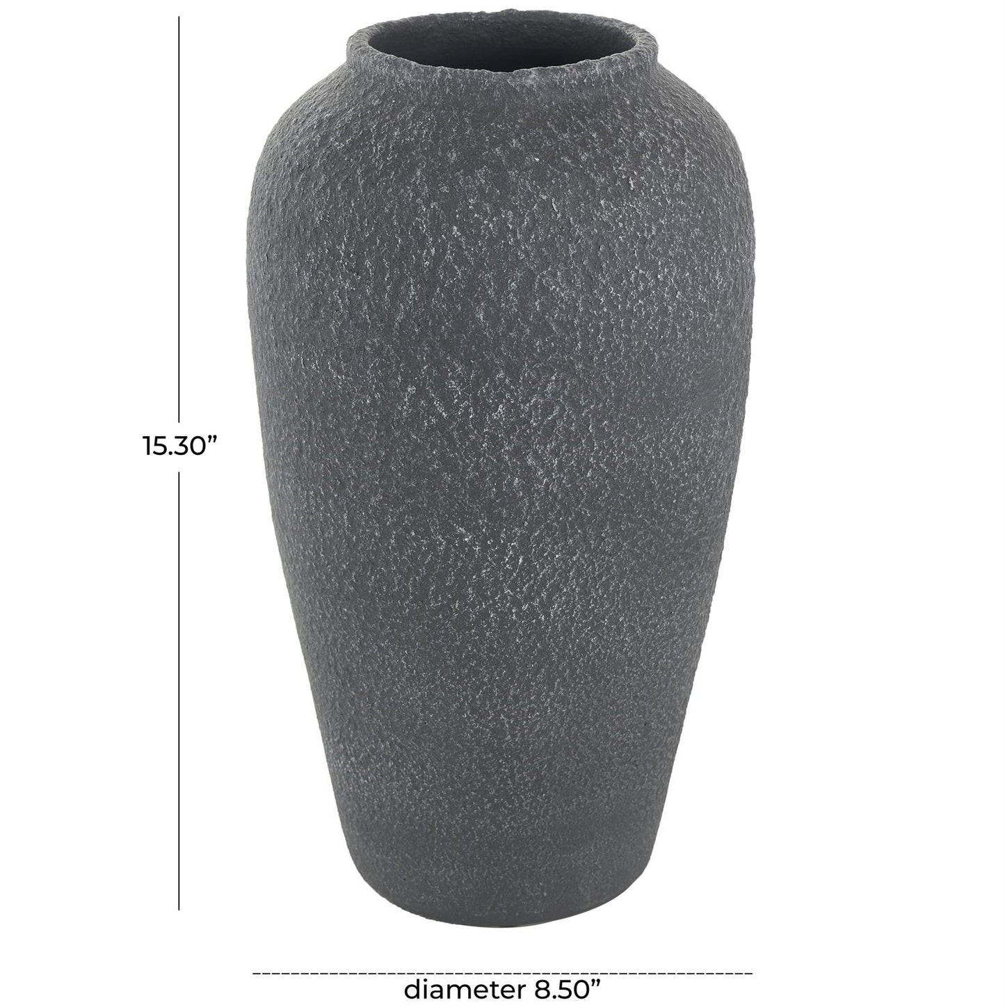 Wide Mouth Carter Terracotta Vase