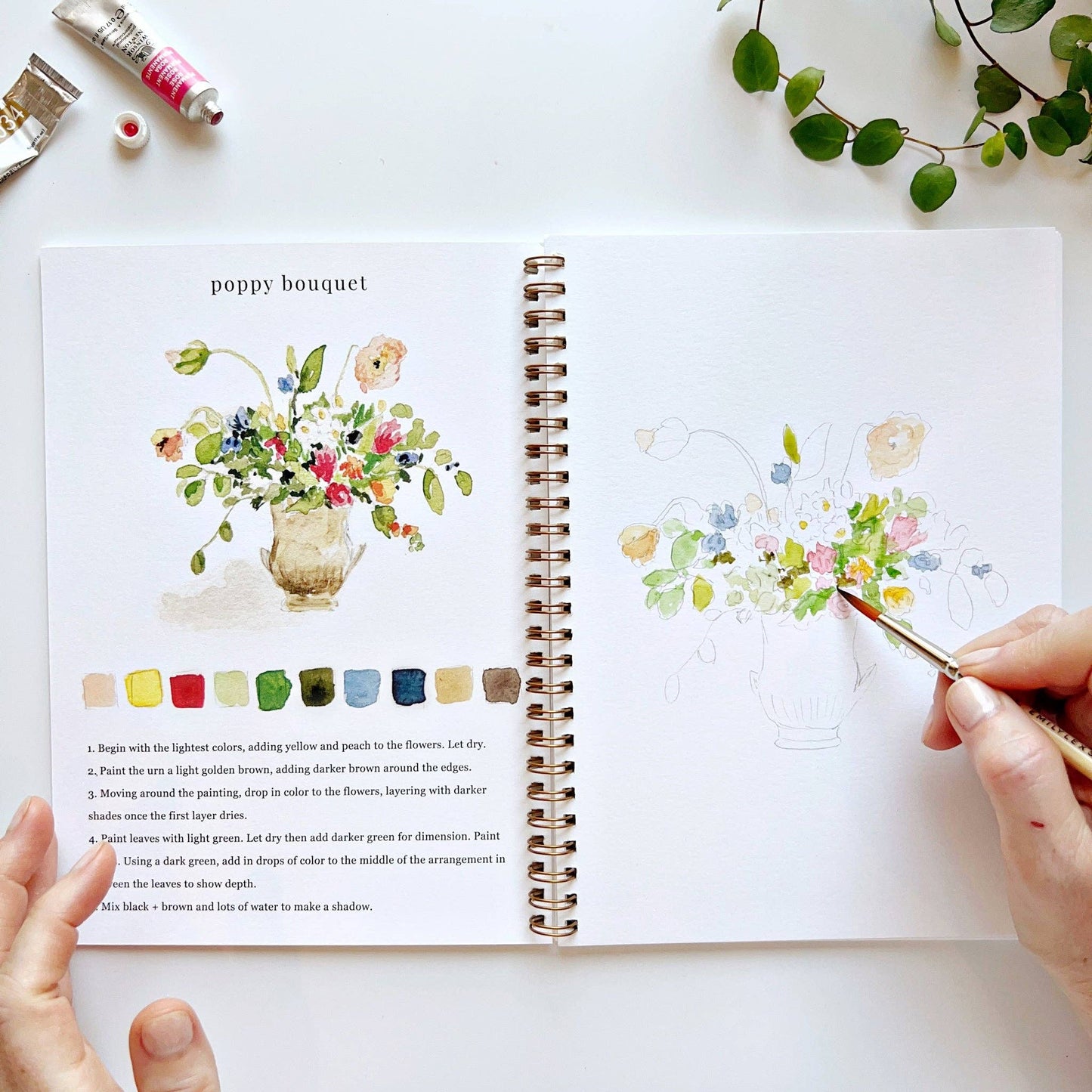 Bouquets - Watercolour Workbook