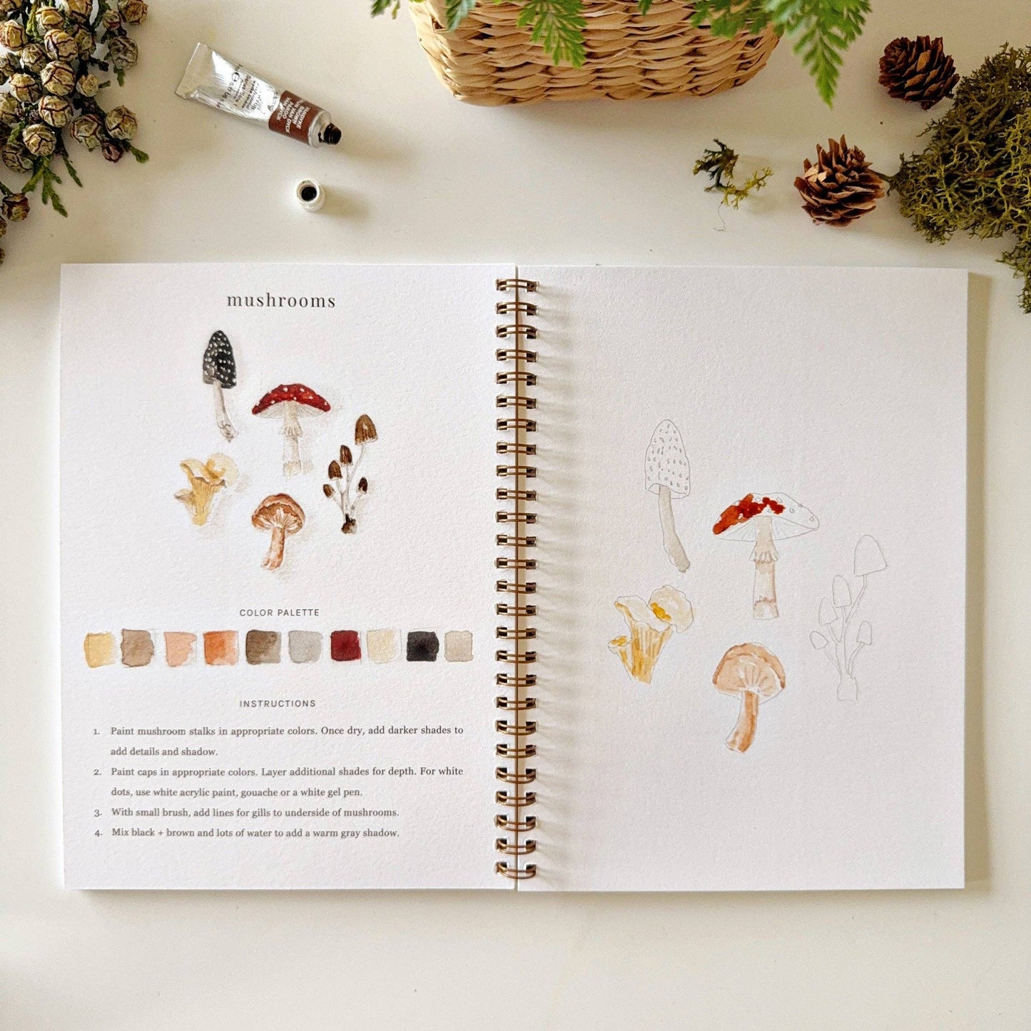 Woodland - Watercolour Workbook