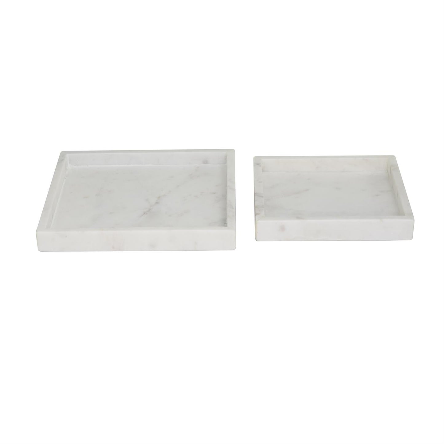 Square White Marble Tray