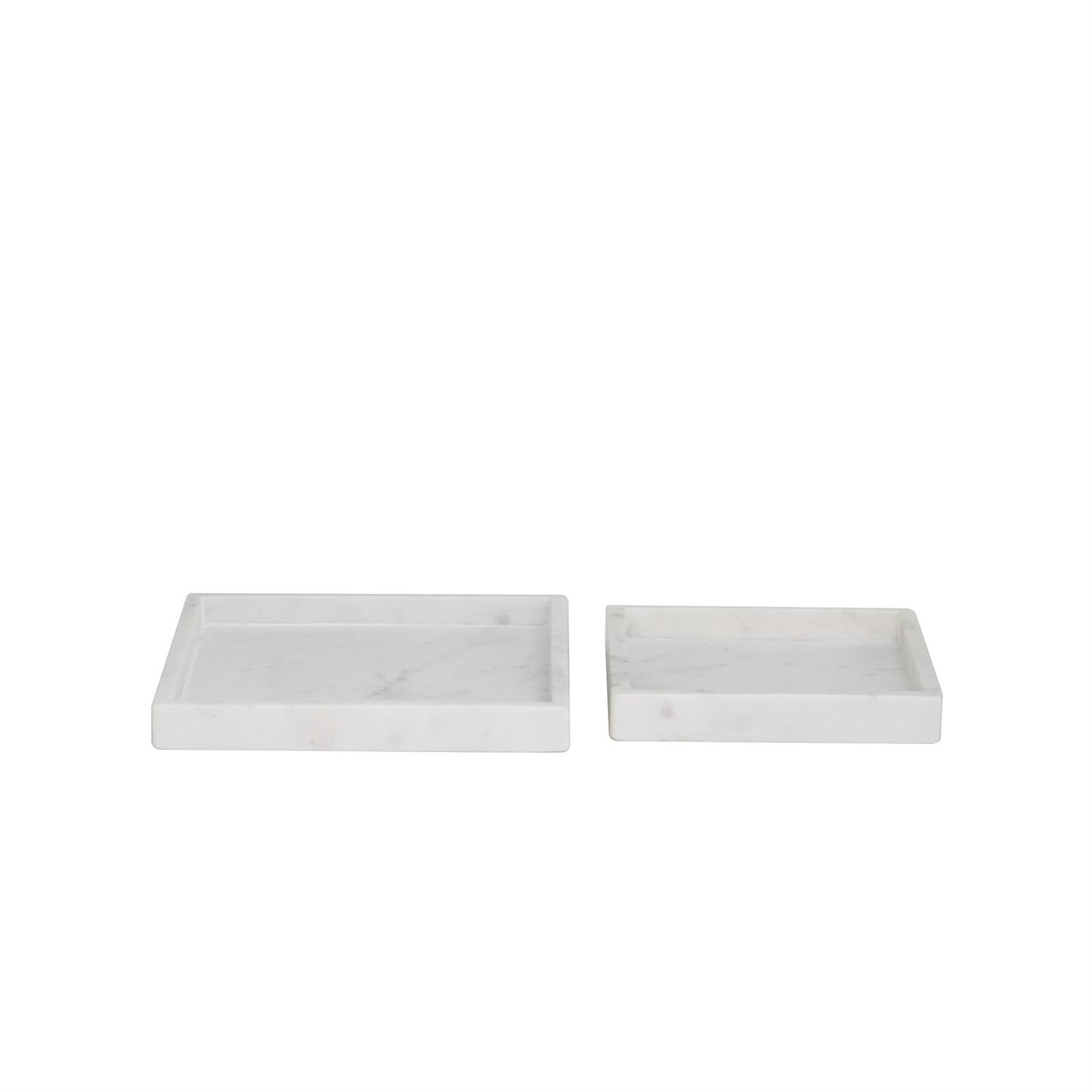 Square White Marble Tray