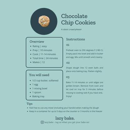 Chocolate Chip Cookies Mix