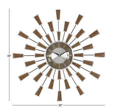 Retro Metal Wall Clock