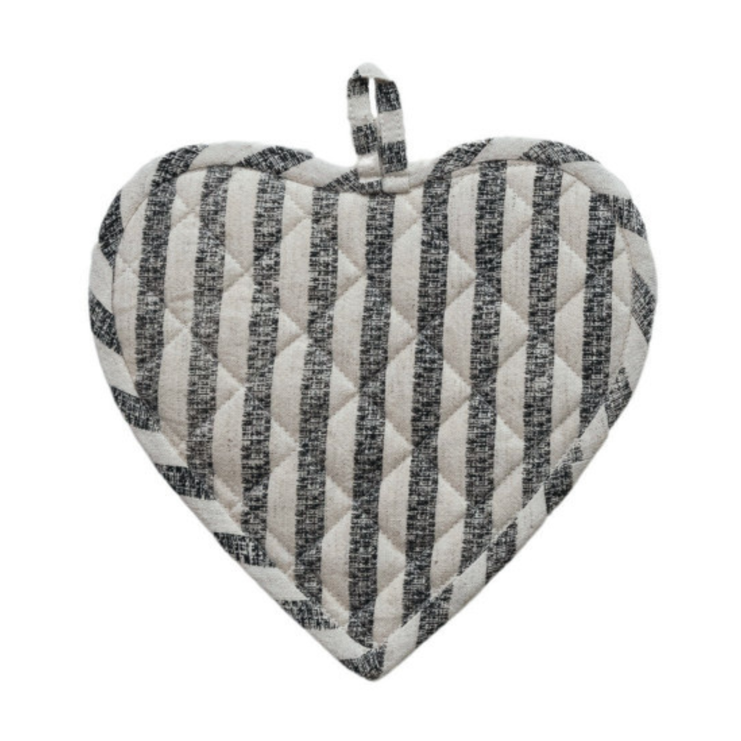 Quilted Heart Shaped Pot Holder