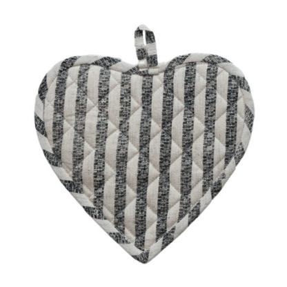 Quilted Heart Shaped Pot Holder
