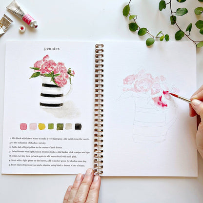 Bouquets - Watercolour Workbook