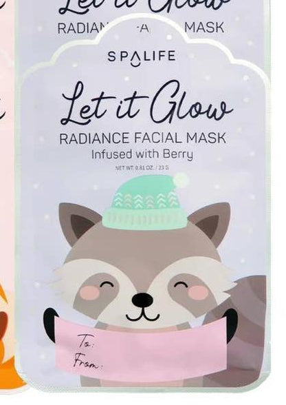 Holiday Gift Tags Facial Masks