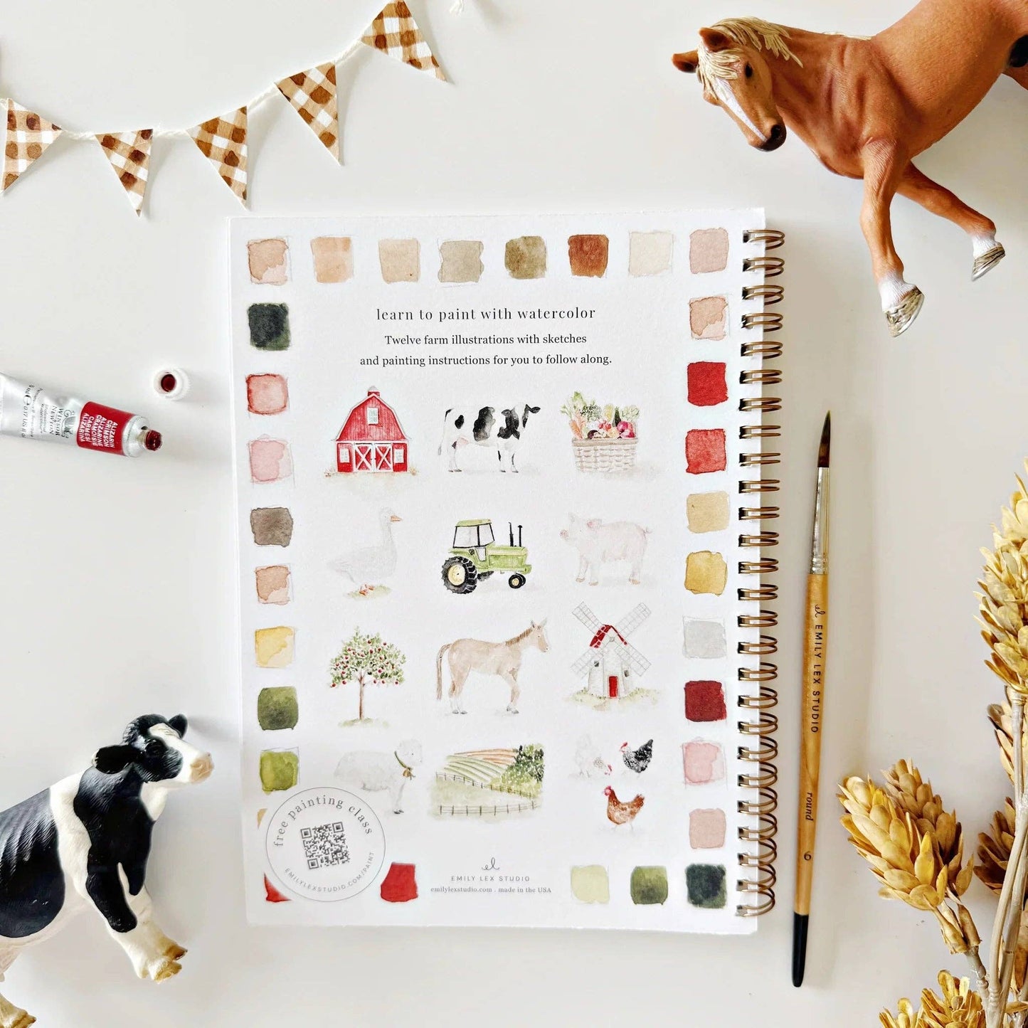 Farm - Watercolour Workbook