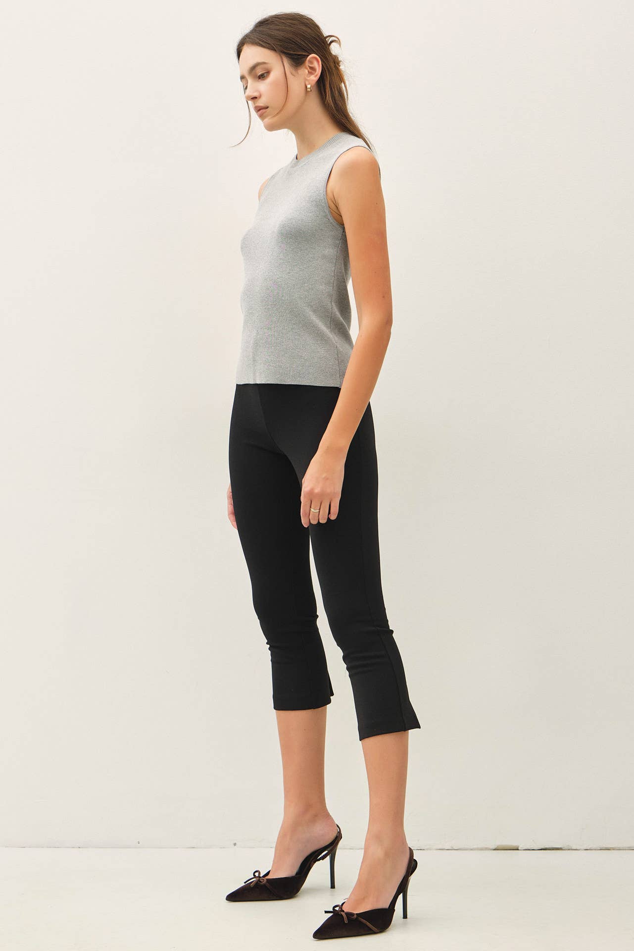 Jane Sleeveless Slim Knitted Tank Top