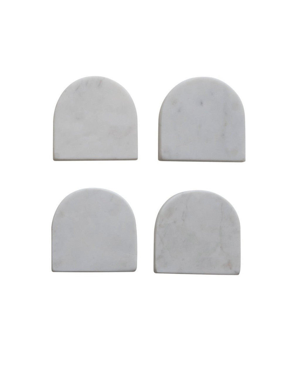 Arched Marble Coasters - Set of 4