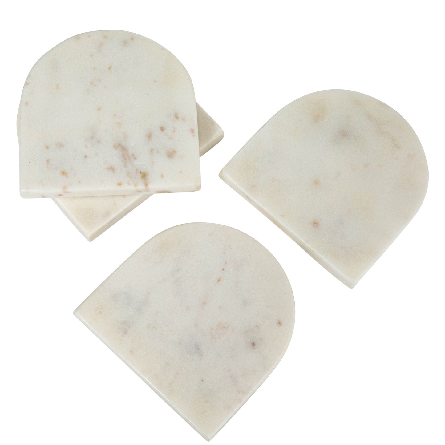 Arched Marble Coasters - Set of 4