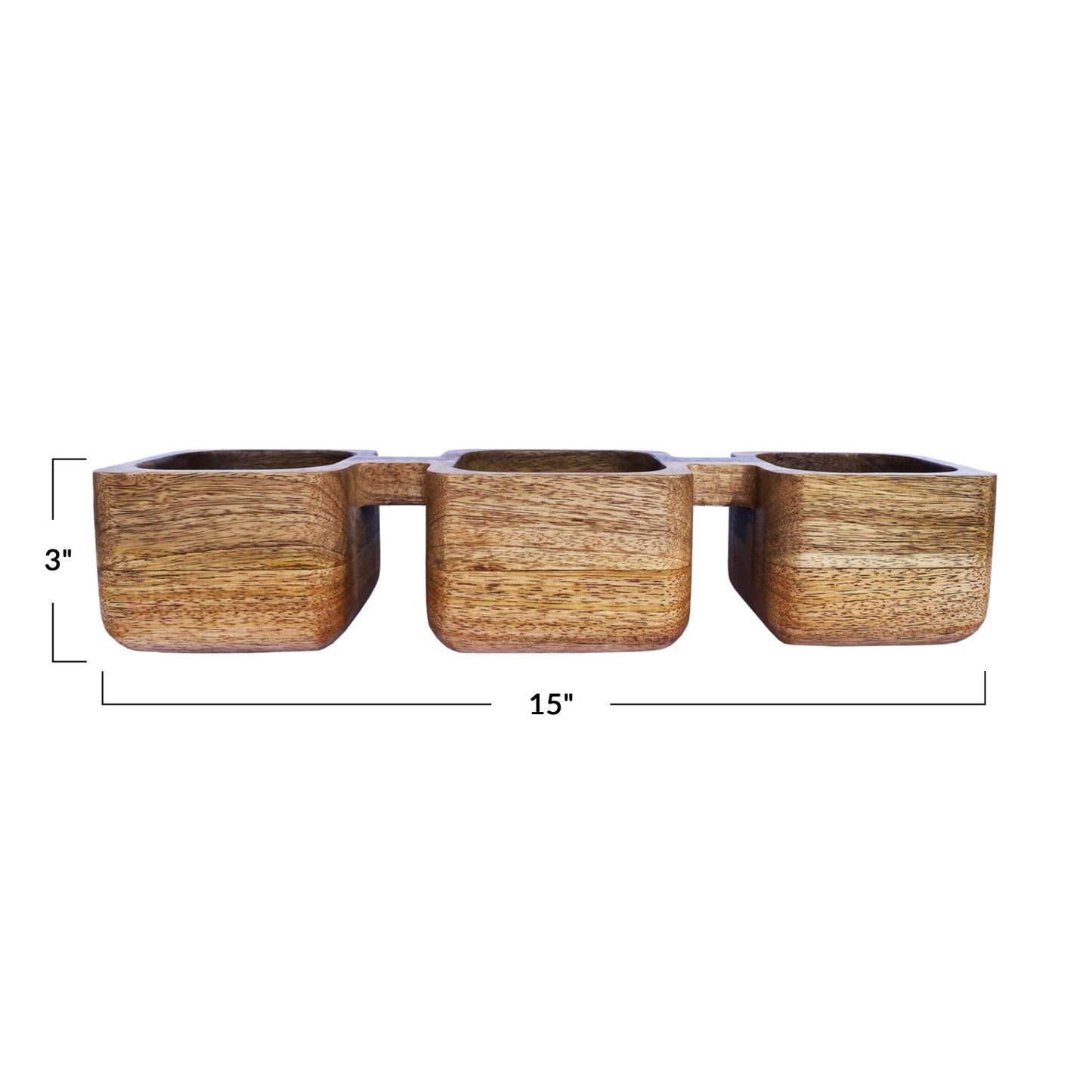 Trio Wooden Dish