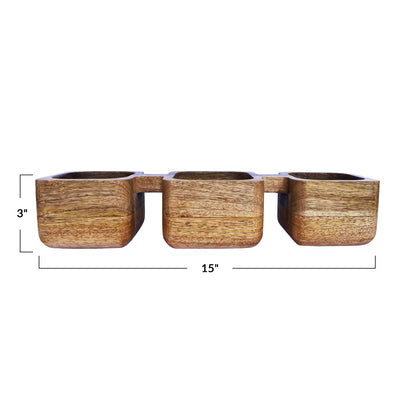 Trio Wooden Dish