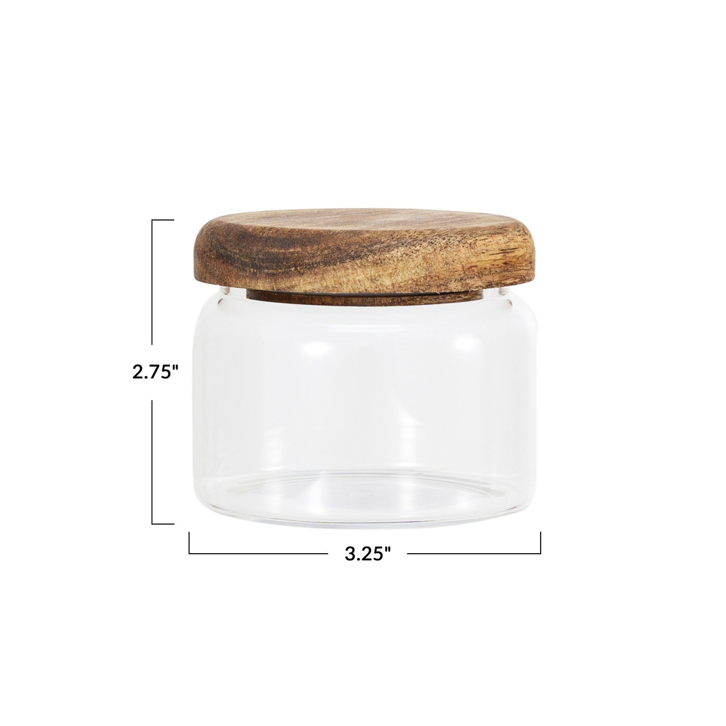 Avery Wooden Lid Canister