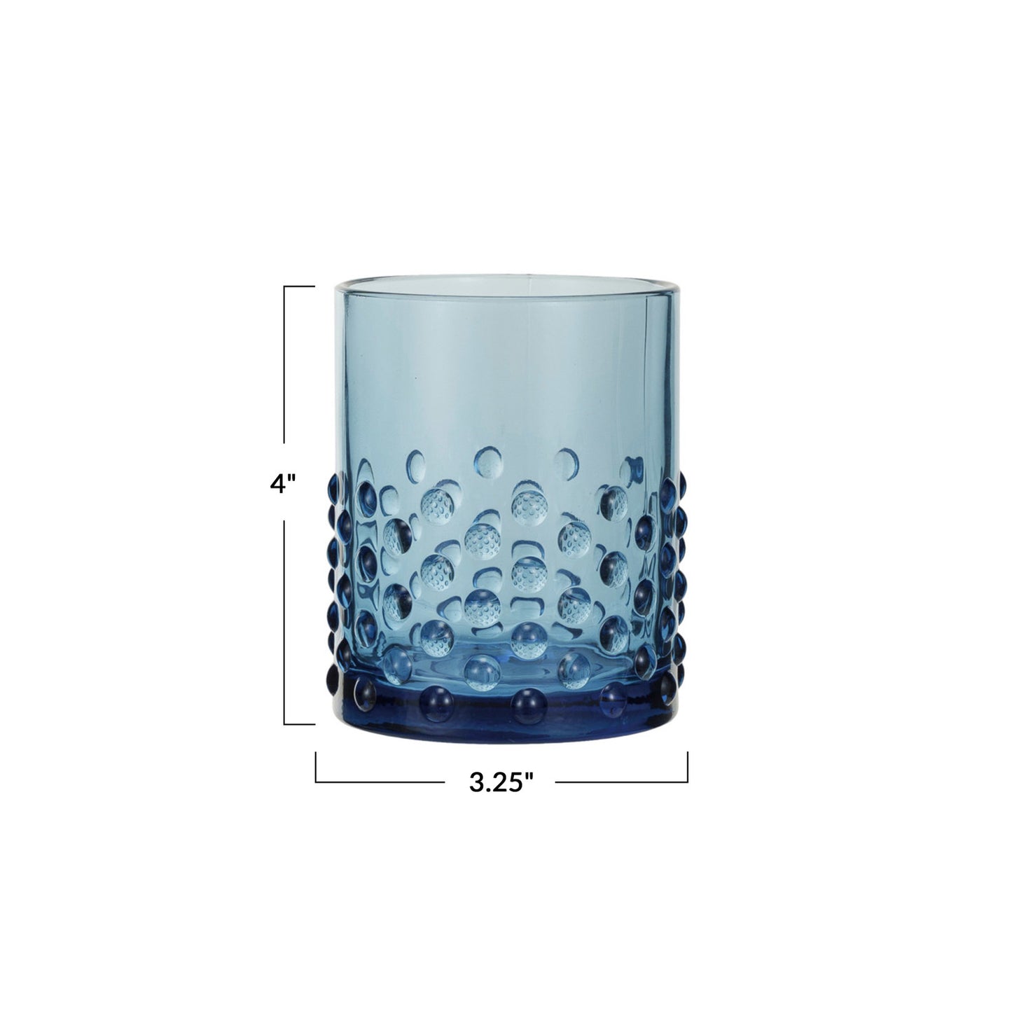 Blue Hobnail Glass