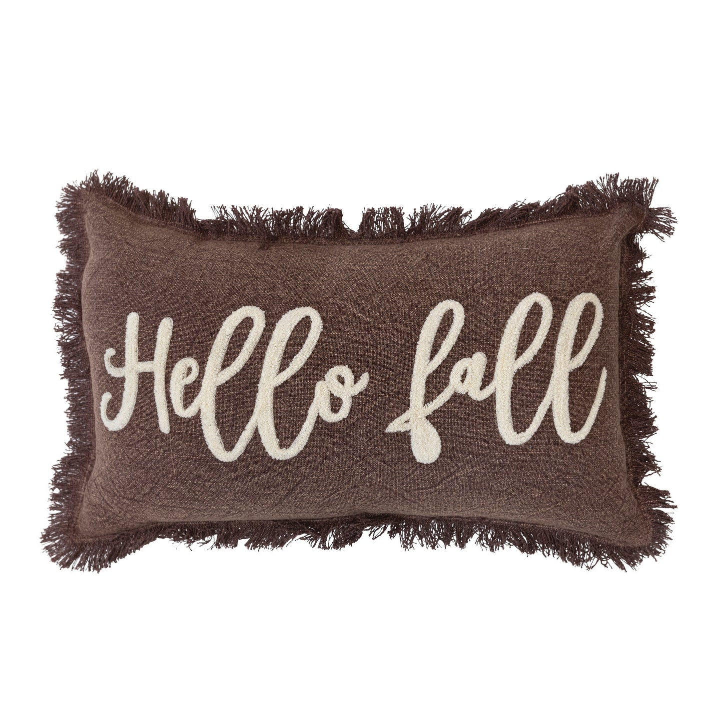 Hello Fall Stonewahed Throw Pillow