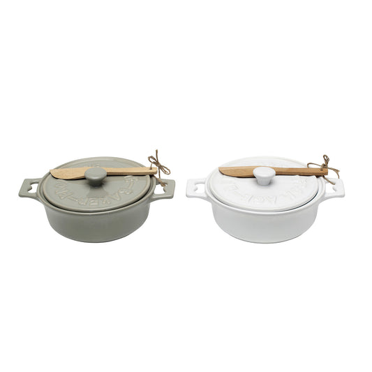 Stoneware Brie Baker & Spreader