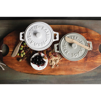 Stoneware Brie Baker & Spreader