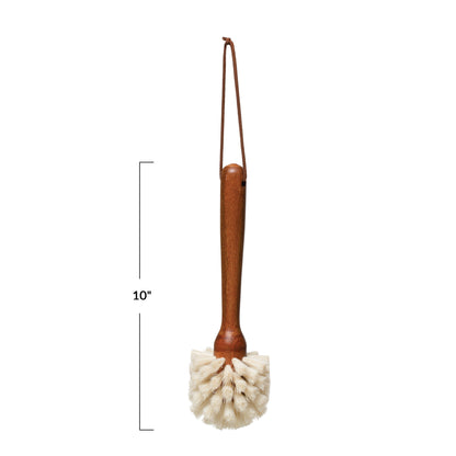 Wooden Handle Dish Scrubber Brush