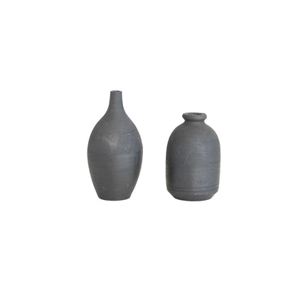 Mini Chalkboard Stoneware Vases