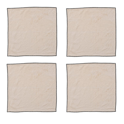 Scalloped Cotton Napkins - Set of 4