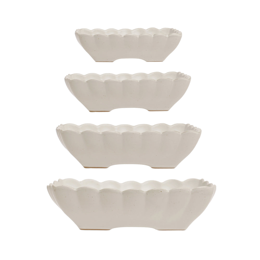 Scalloped Edge Serving Dishes