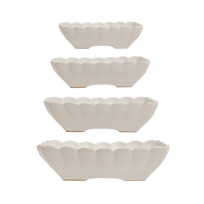 Scalloped Edge Serving Dishes