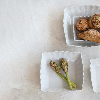 Scalloped Edge Serving Dishes