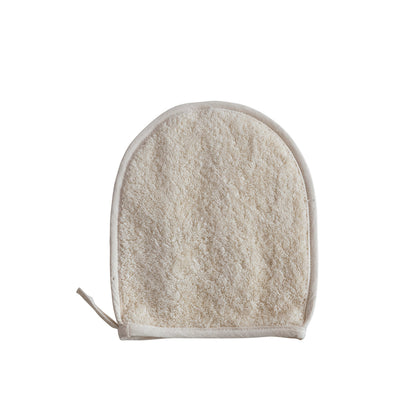 Cotton Terry & Loofah Shower Mitt