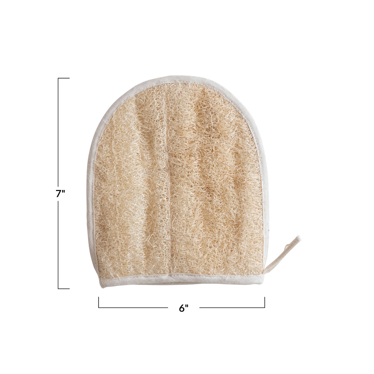 Cotton Terry & Loofah Shower Mitt