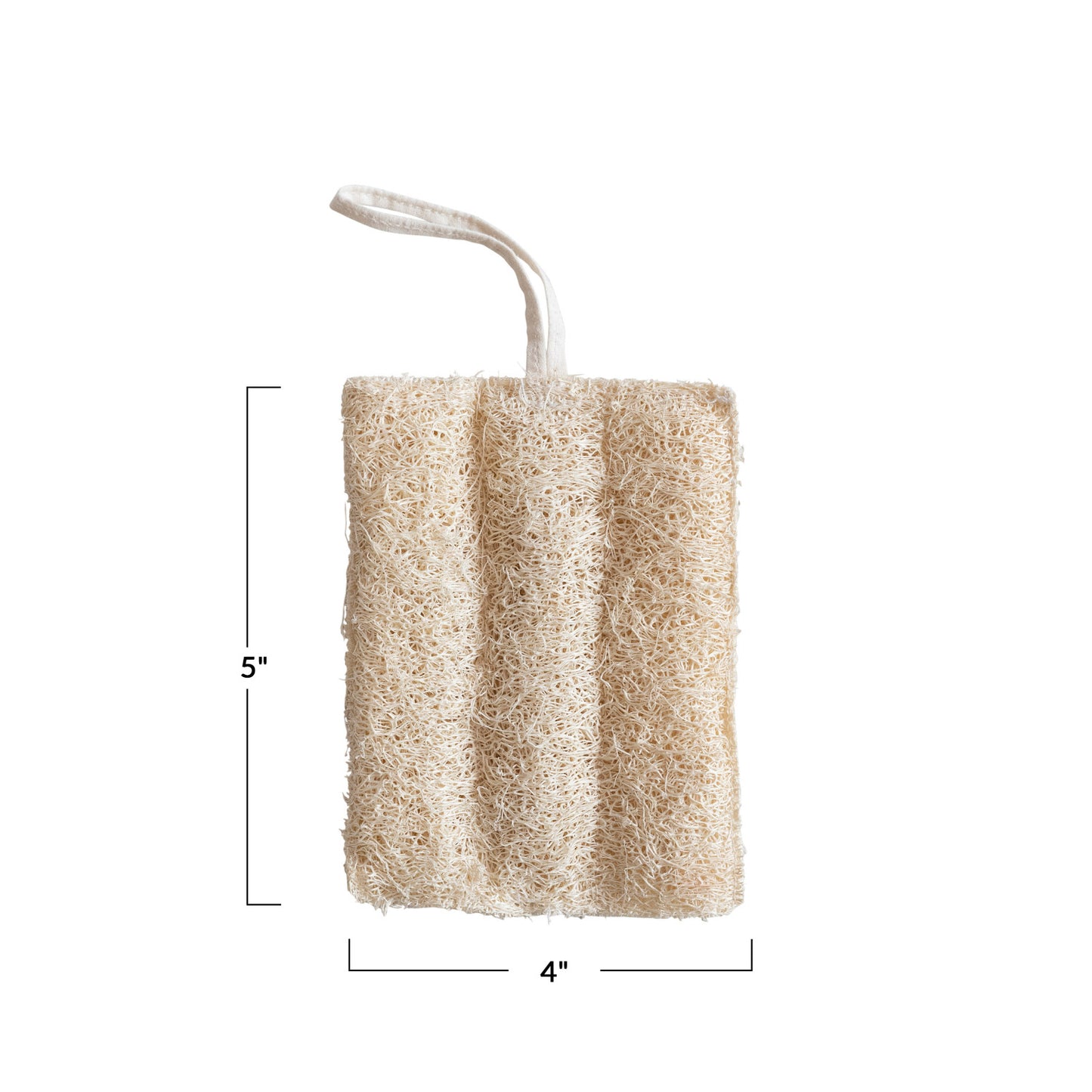 Loofah With Cotton Rope Hanger