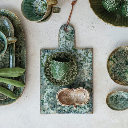 Jade Stoneware Serving Board