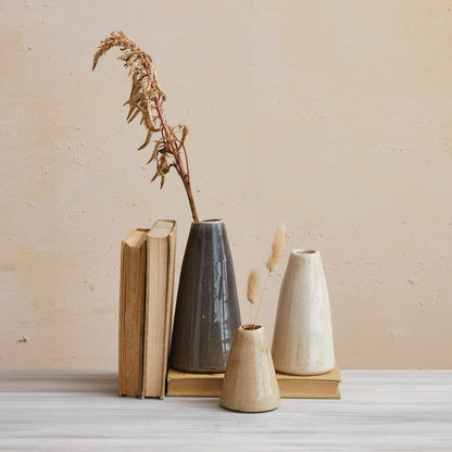 Cool Tone Stoneware Vases