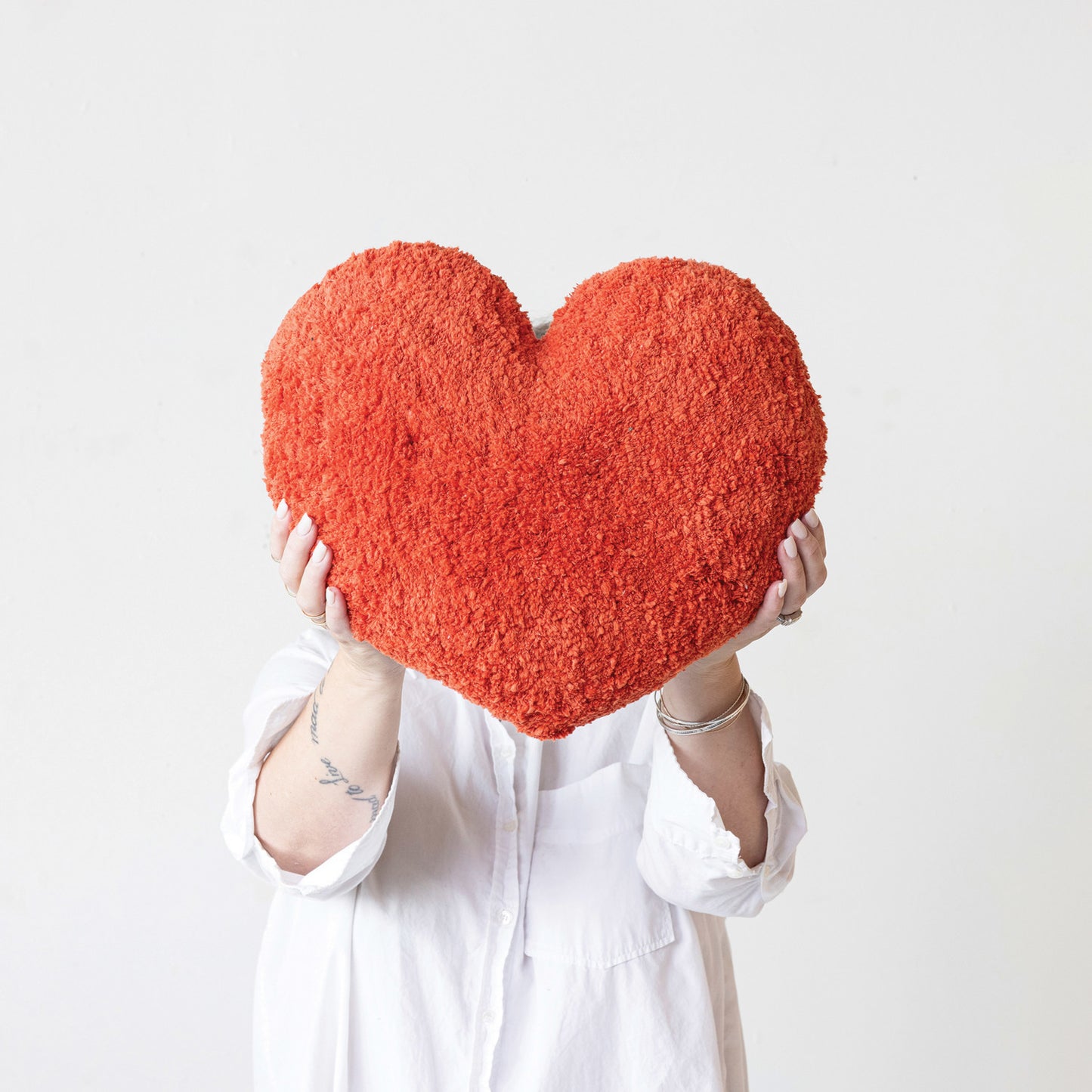 Lover Tufted Heart Pillows