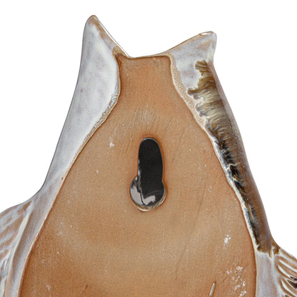 Fish Shaped Stoneware Wall Vase