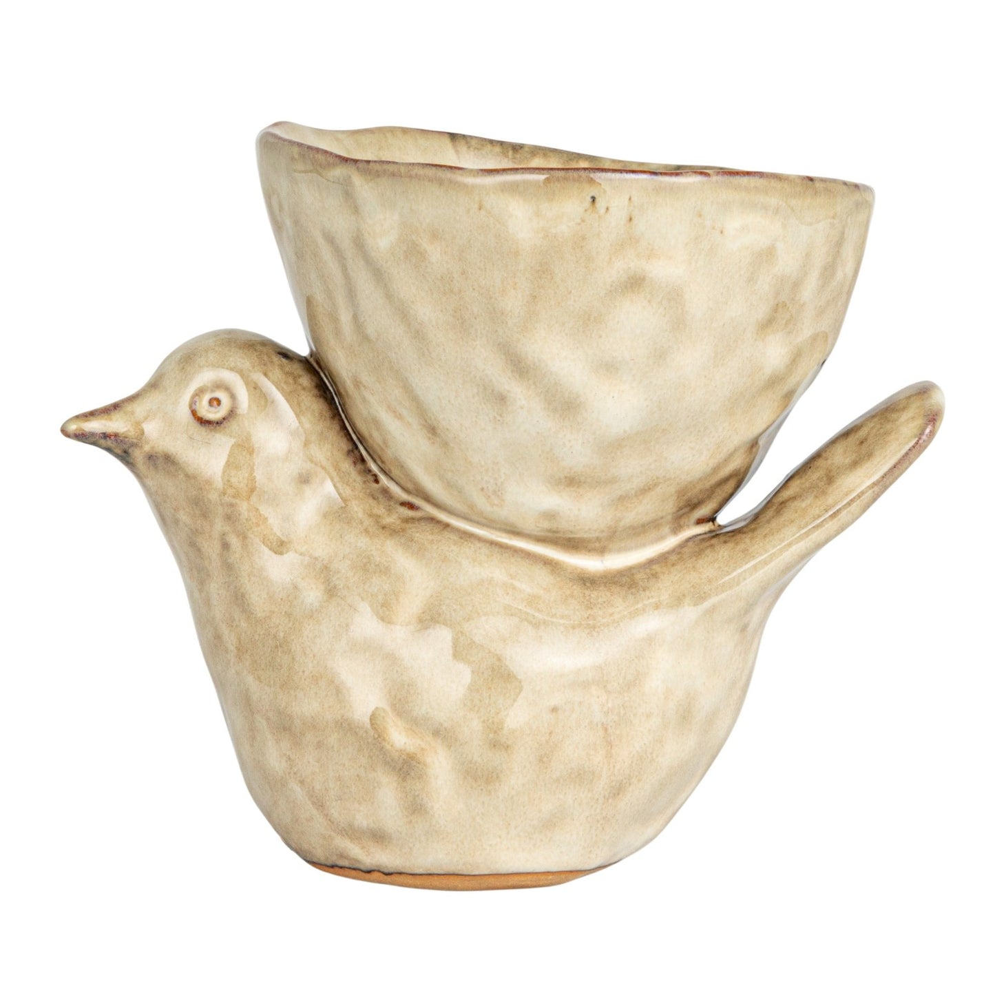 Stoneware Bird Bowl